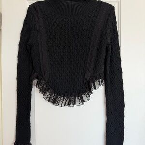 Zara Lace Knit Sweater
